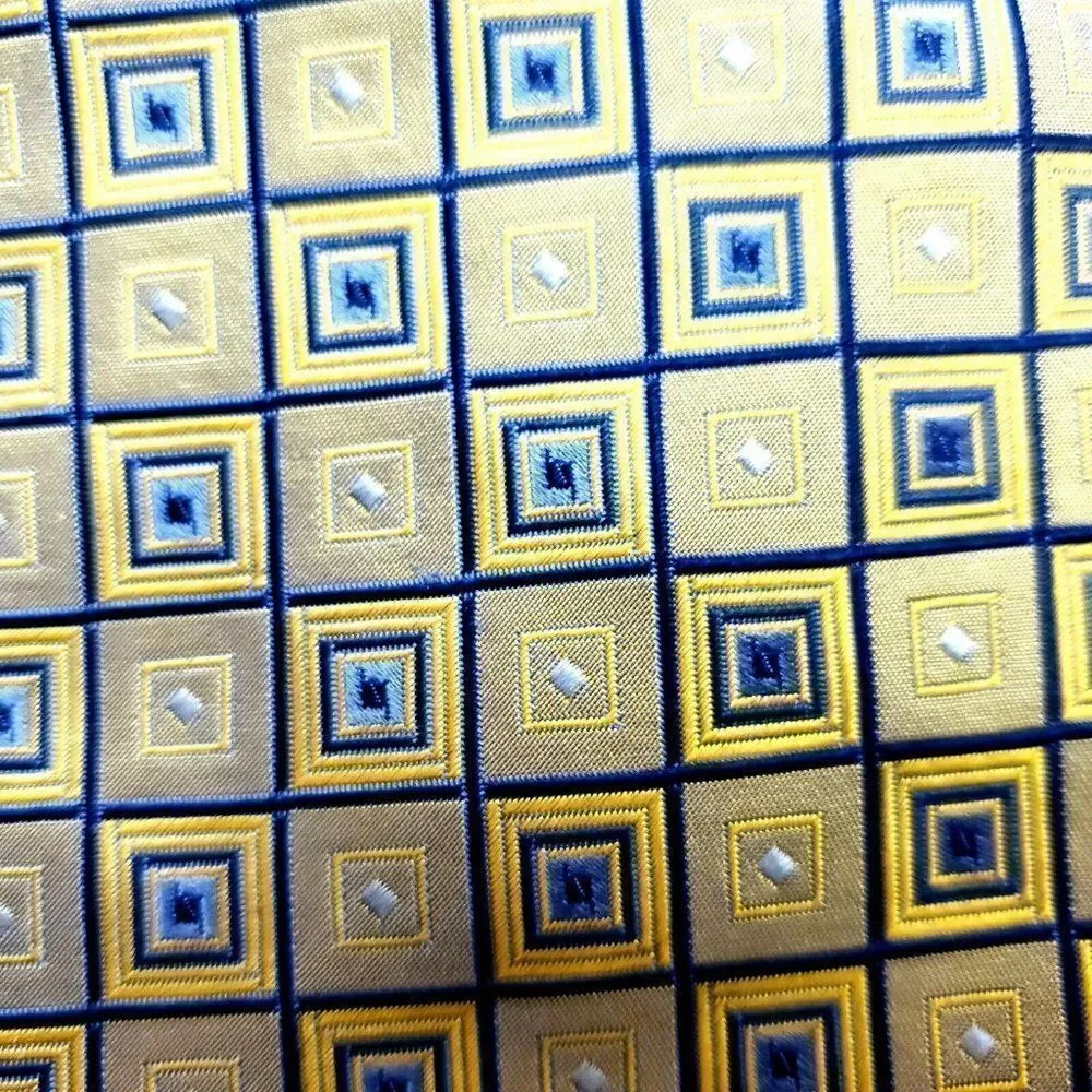 Roberto Villini Collezione Silk Tie Yellow Blue Wo‎
